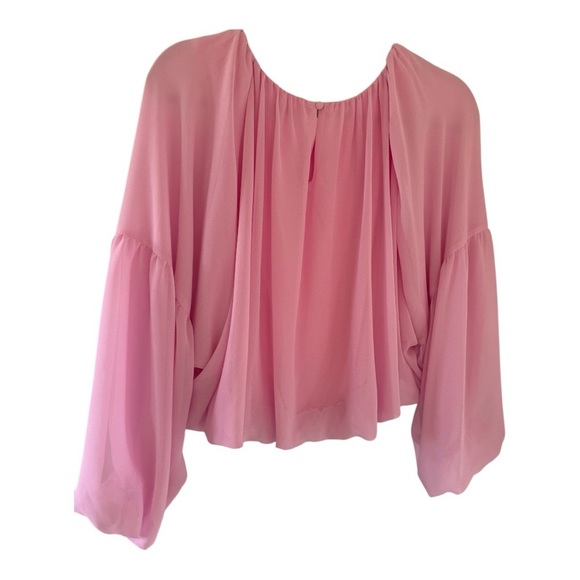 🌸 GIANNI BINI Dreamy Pink Balloon Sleeve Blouse - Size XL - NWOT! 🌸 - Picture 4 of 11